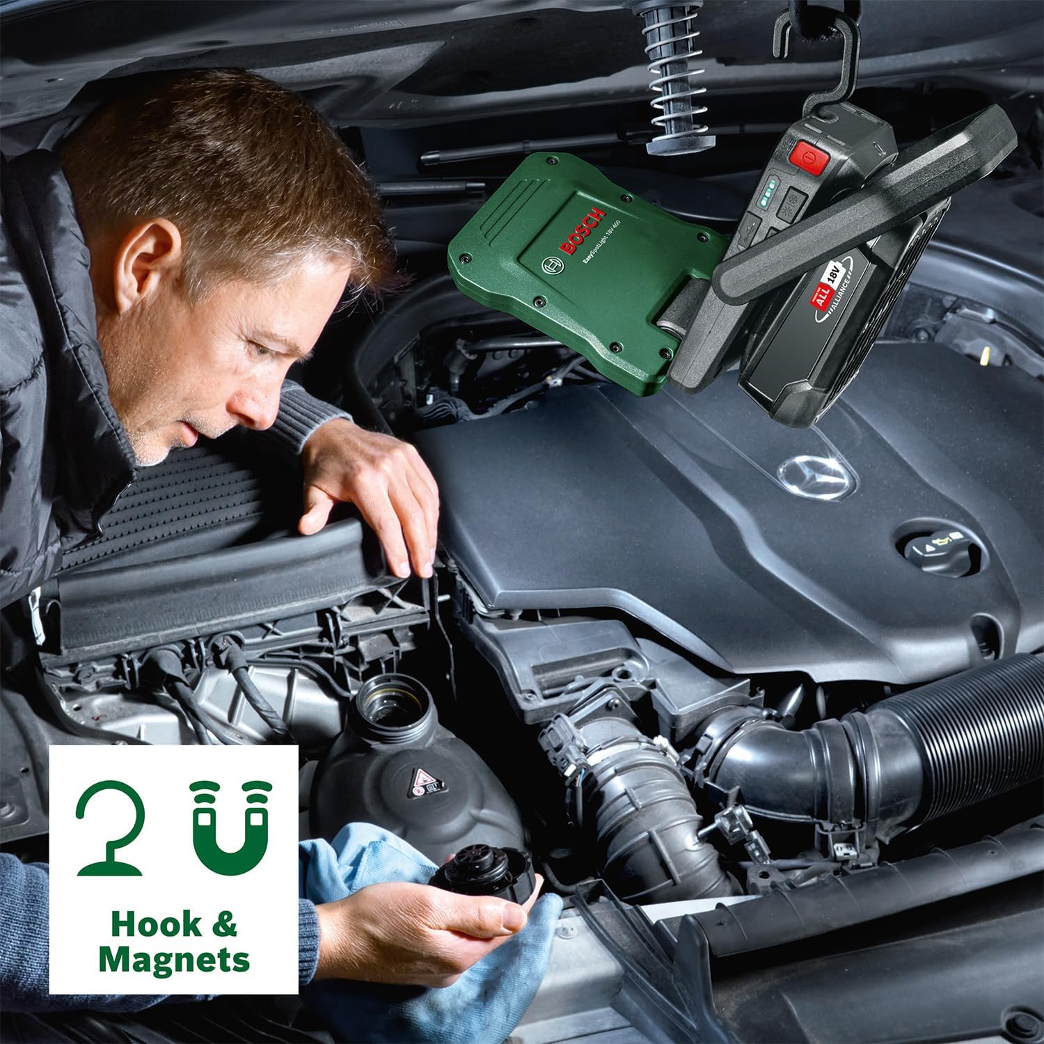 Thumbnail 5 de Bosch EasySpotLight 18V-400 Akku-LED-Leuchte/Campinglampe inkl. USB-C-Powerbank (ohne Akku)