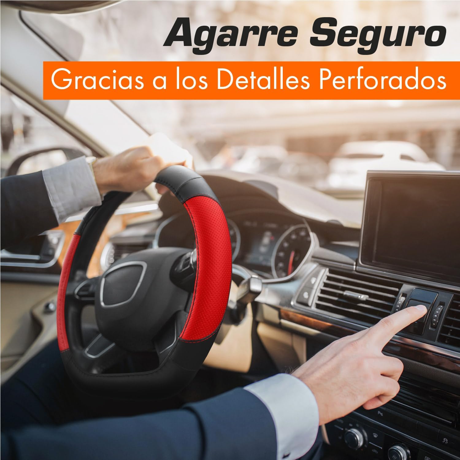 Thumbnail 4 de Upgrade4cars Funda Volante Forma D 37-38 cm