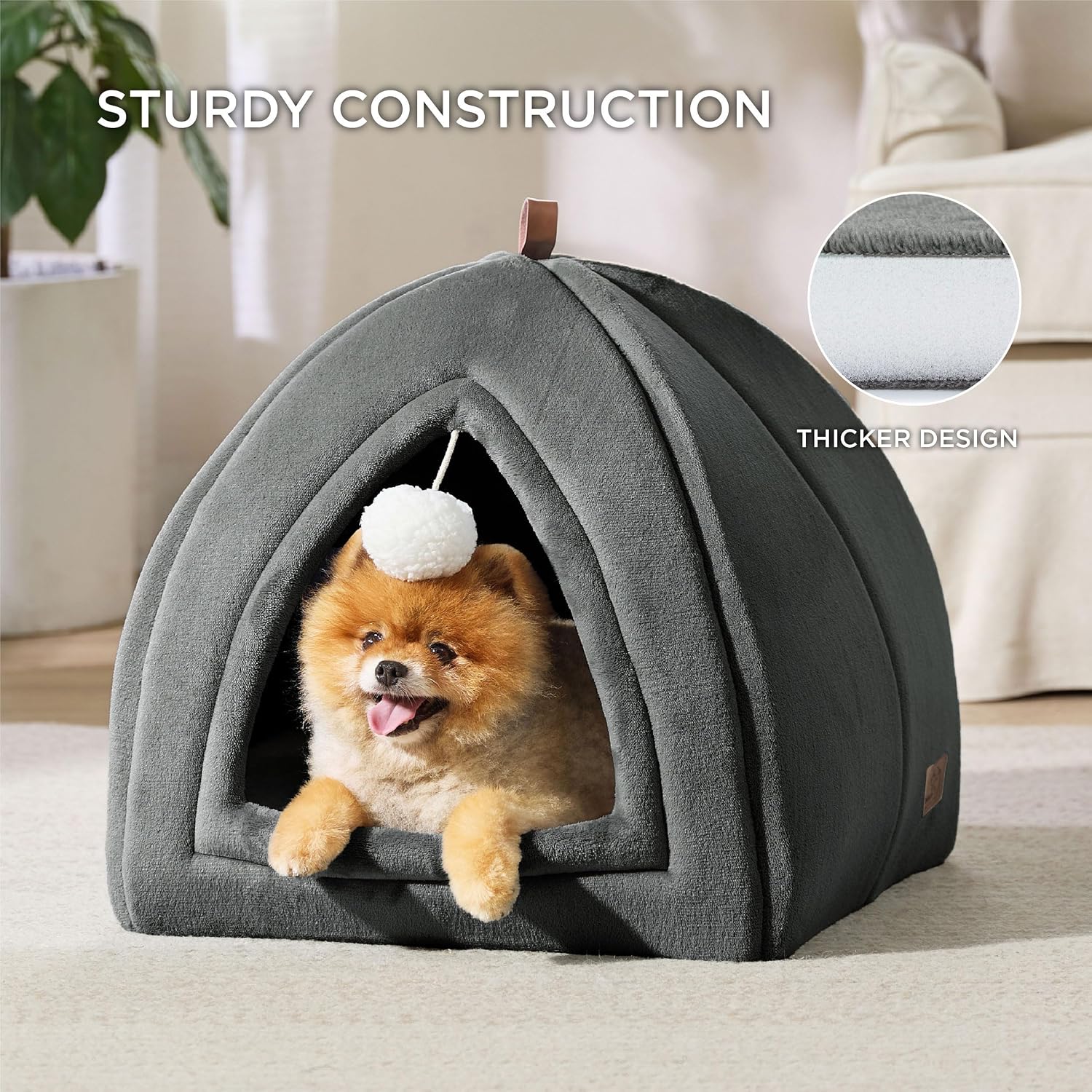 Thumbnail 2 de Bedsure Cat Cave Bed Indoor Large Flannel