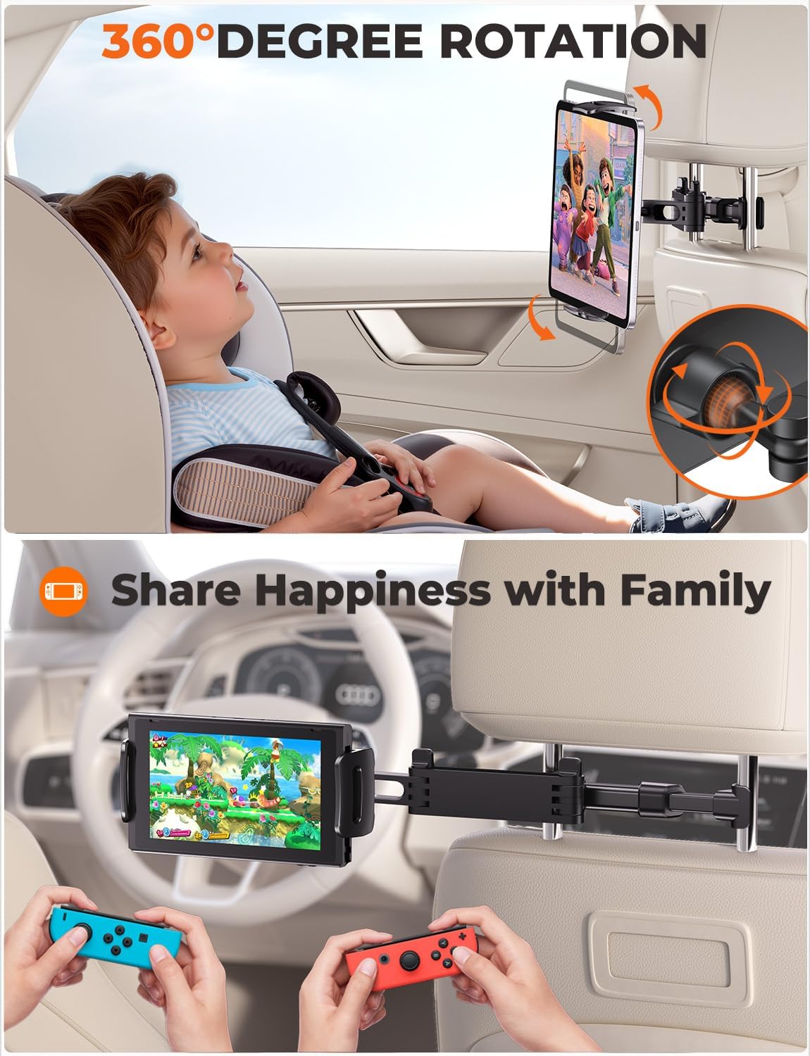 Thumbnail 4 de TRYONE Car Headrest Tablet Holder