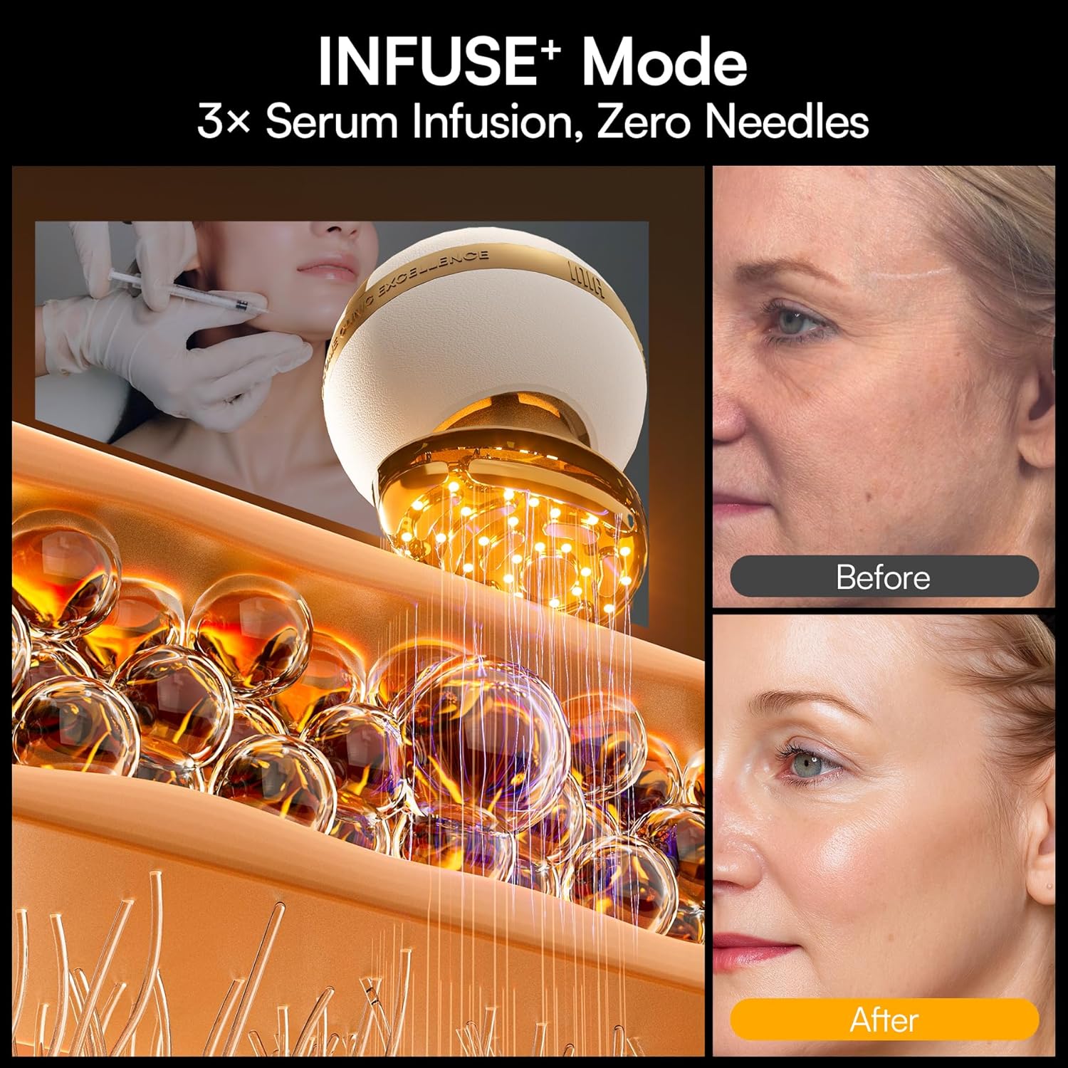 Thumbnail 6 de INIA SPHERA INIA-BD002 Microcurrent Facial Device with Red LED, Heat and Cooling