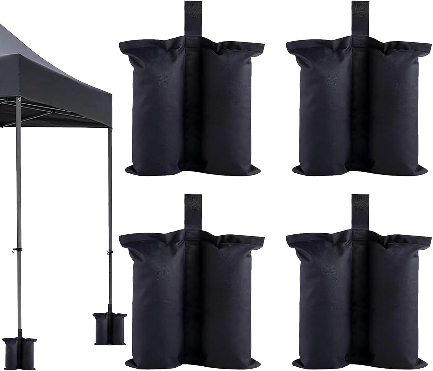Thumbnail 6 de Pavillon Sandsäcke zum Befüllen für Outdoor (4 Stück) – Gewichtstaschen für Canopy, Sonnenschirm & Zelt