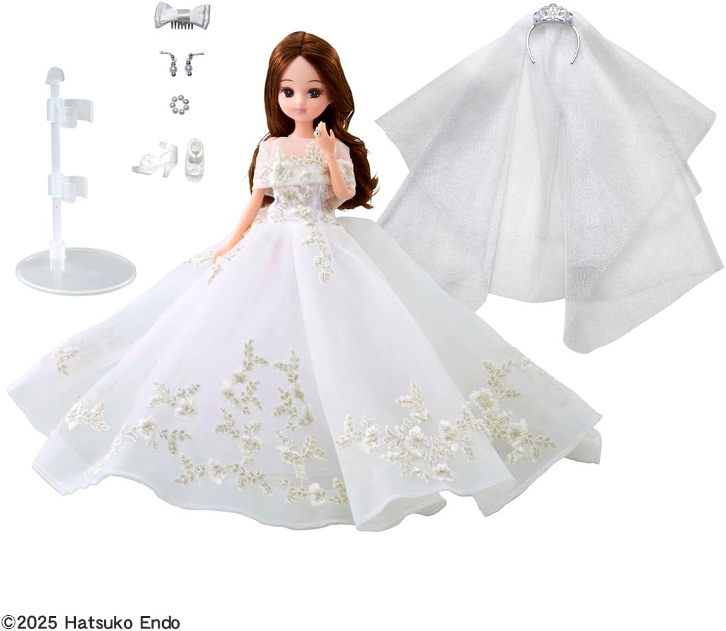 Detalle de タカラトミー Photogenic Rica Hatsuko Pea Wedding Style フォトジェニックリカ 可動ボディドール