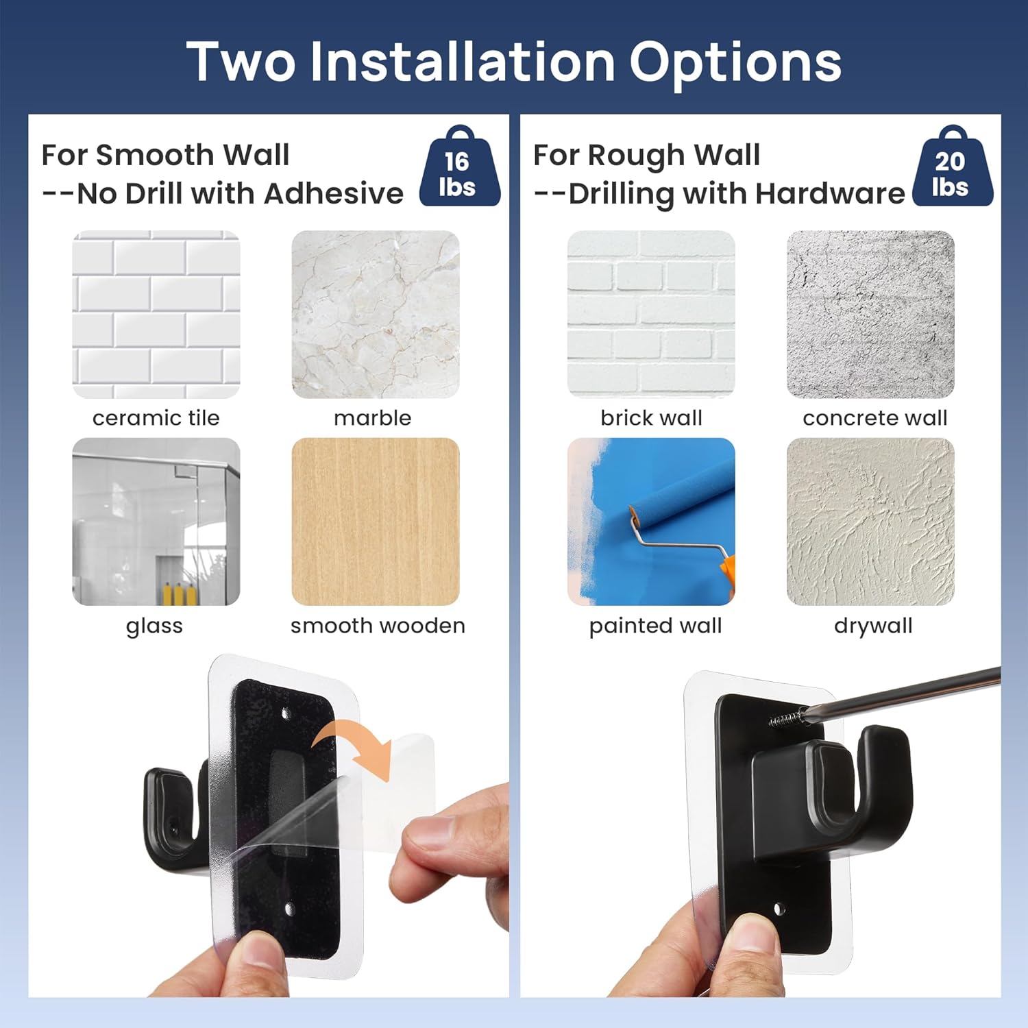 Thumbnail 3 de No Drill Curtain Rod 28-47"