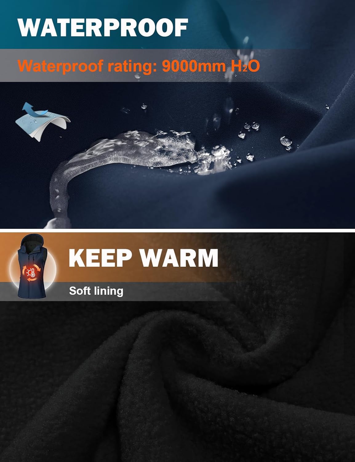 Thumbnail 2 de RITOSTA Damen Outdoor-Softshell-Weste wasserdicht mit Windschutz und Taschen