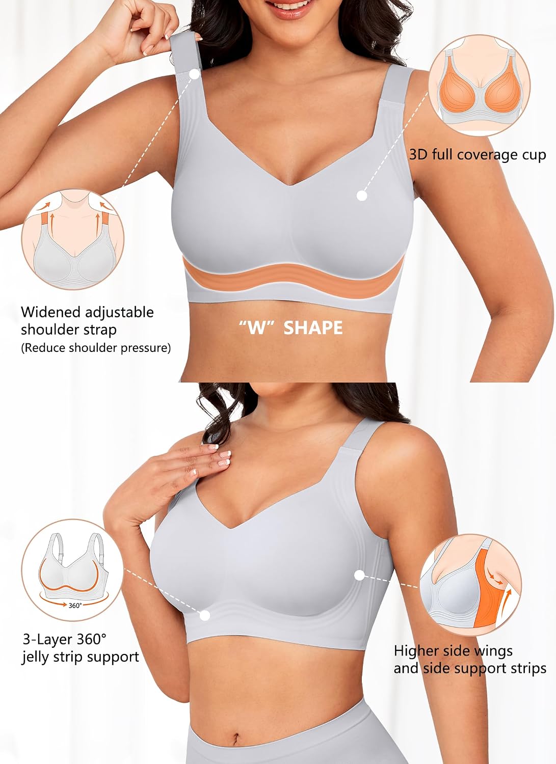 Detalle 2 de Xcutting Wirefree Bras