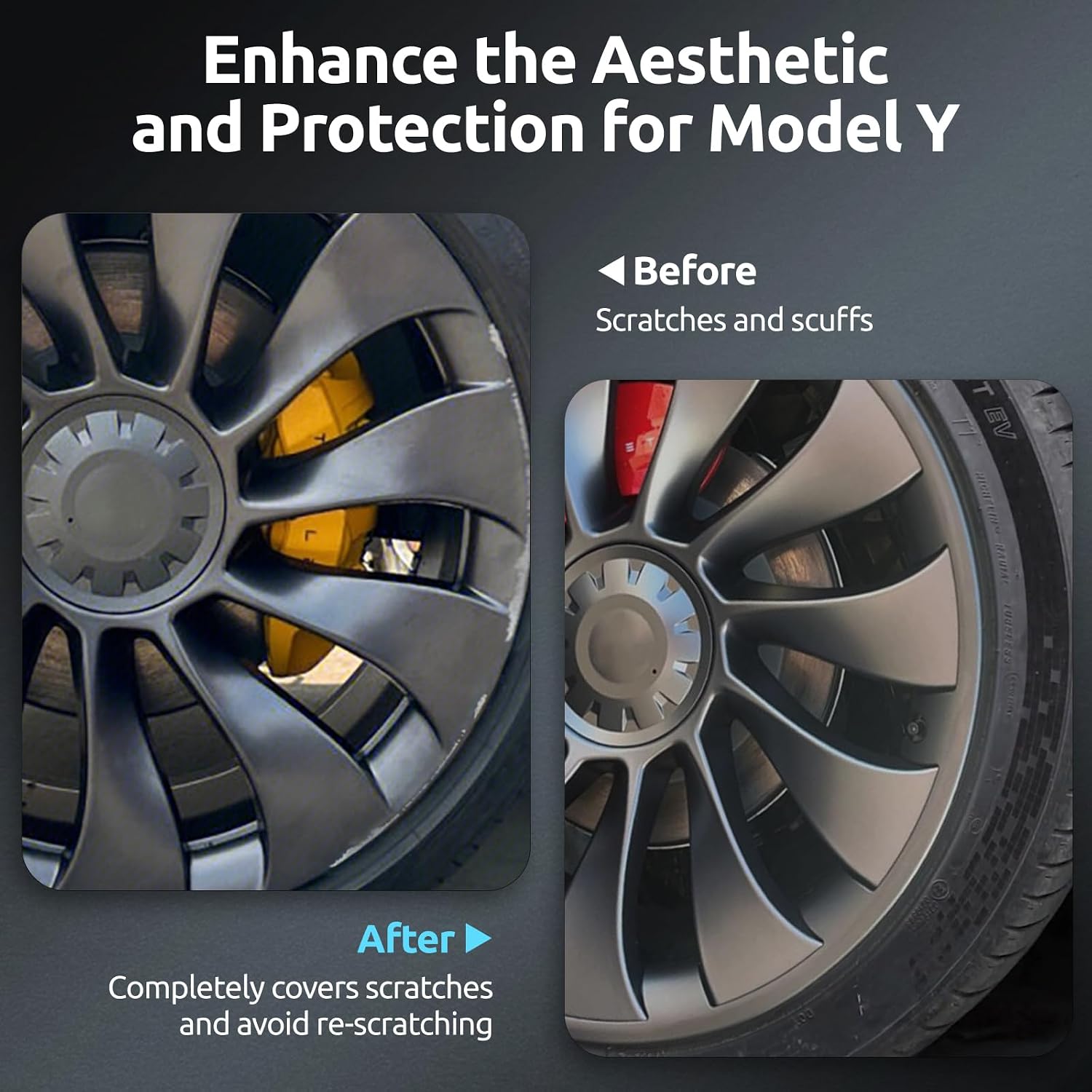 Detalle 2 de Tesla Model Y Performance 21-inch Rim Protector Wheel Cover