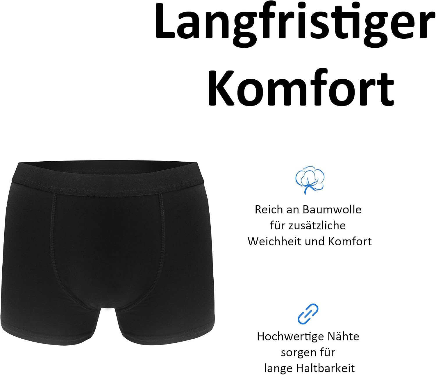 Detalle de Uizuooy 6/12er Pack Jungen Boxershorts aus Baumwolle – Hautfreundlich, elastisch und alltagstauglich