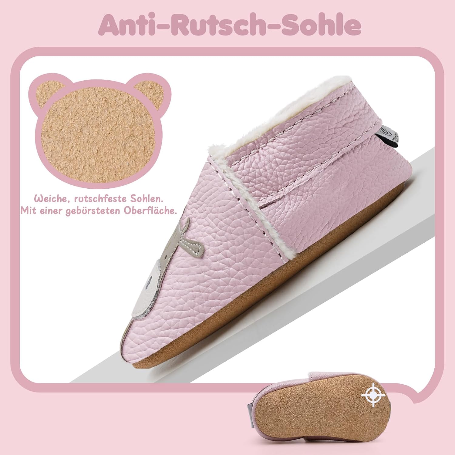Detalle 2 de IceUnicorn Krabbelschuhe Baby Winter Plüschlauflerner 👶