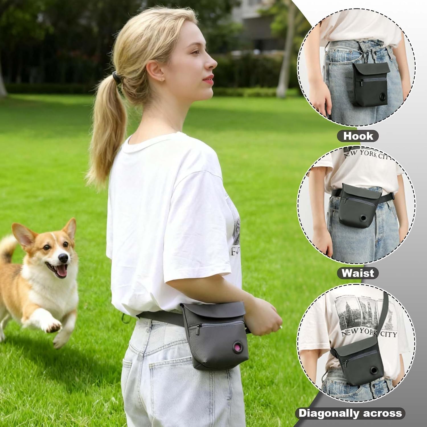 Detalle 2 de Eclove Hundeleckerli Tasche mit 15,5 cm