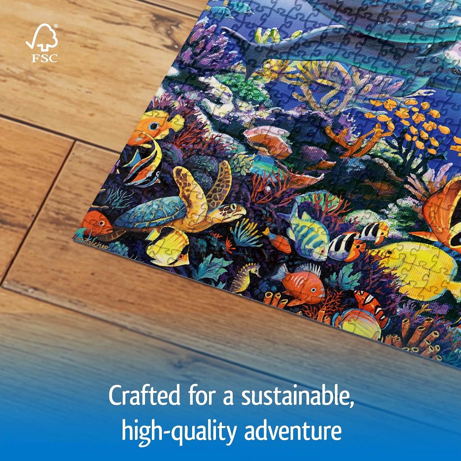 Detalle 2 de Wonder Forge Underwater Frolic 1000 jigsaw puzzle 🧩