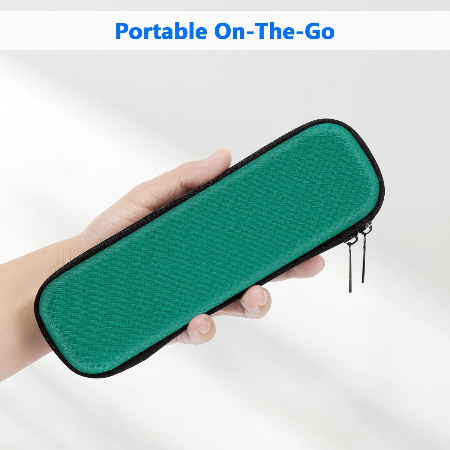 Thumbnail 4 de FINPAC Trousse scolaire rigide en EVA zippée (vert foncé) – format compact pour crayons