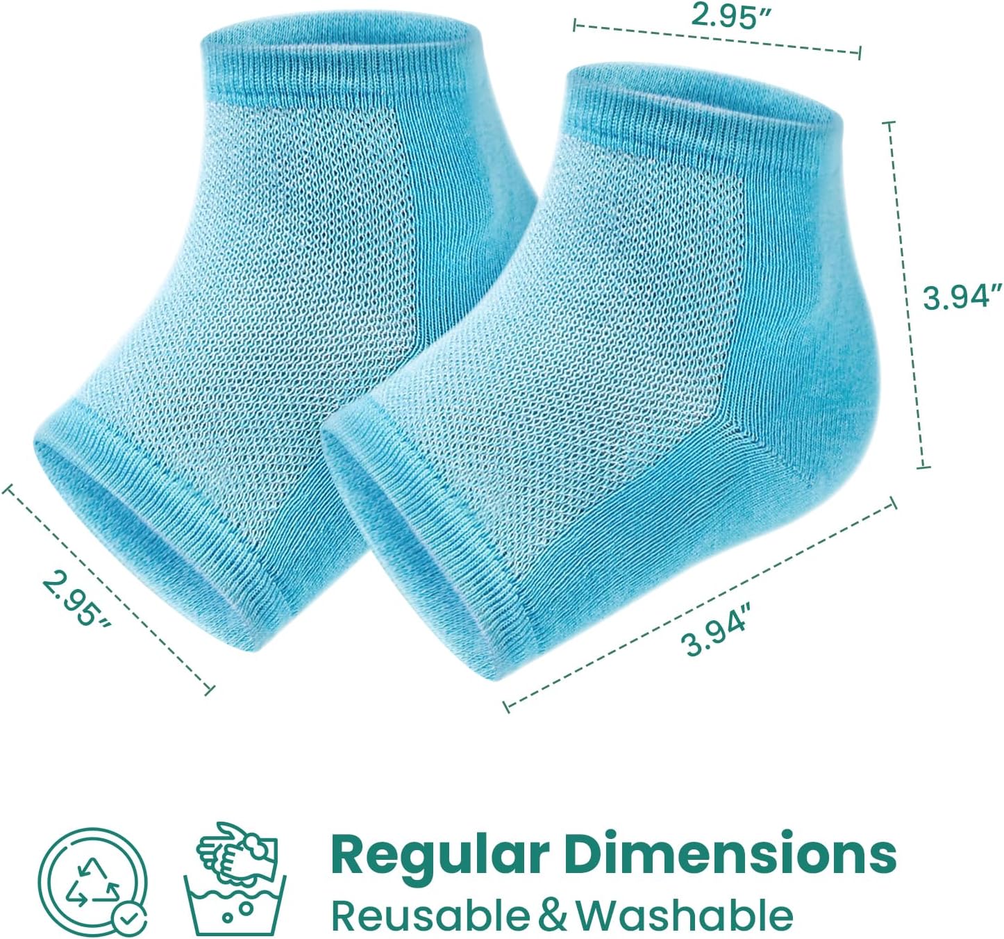 Thumbnail 3 de Welnove Moisturising Heel Socks 2 Pairs