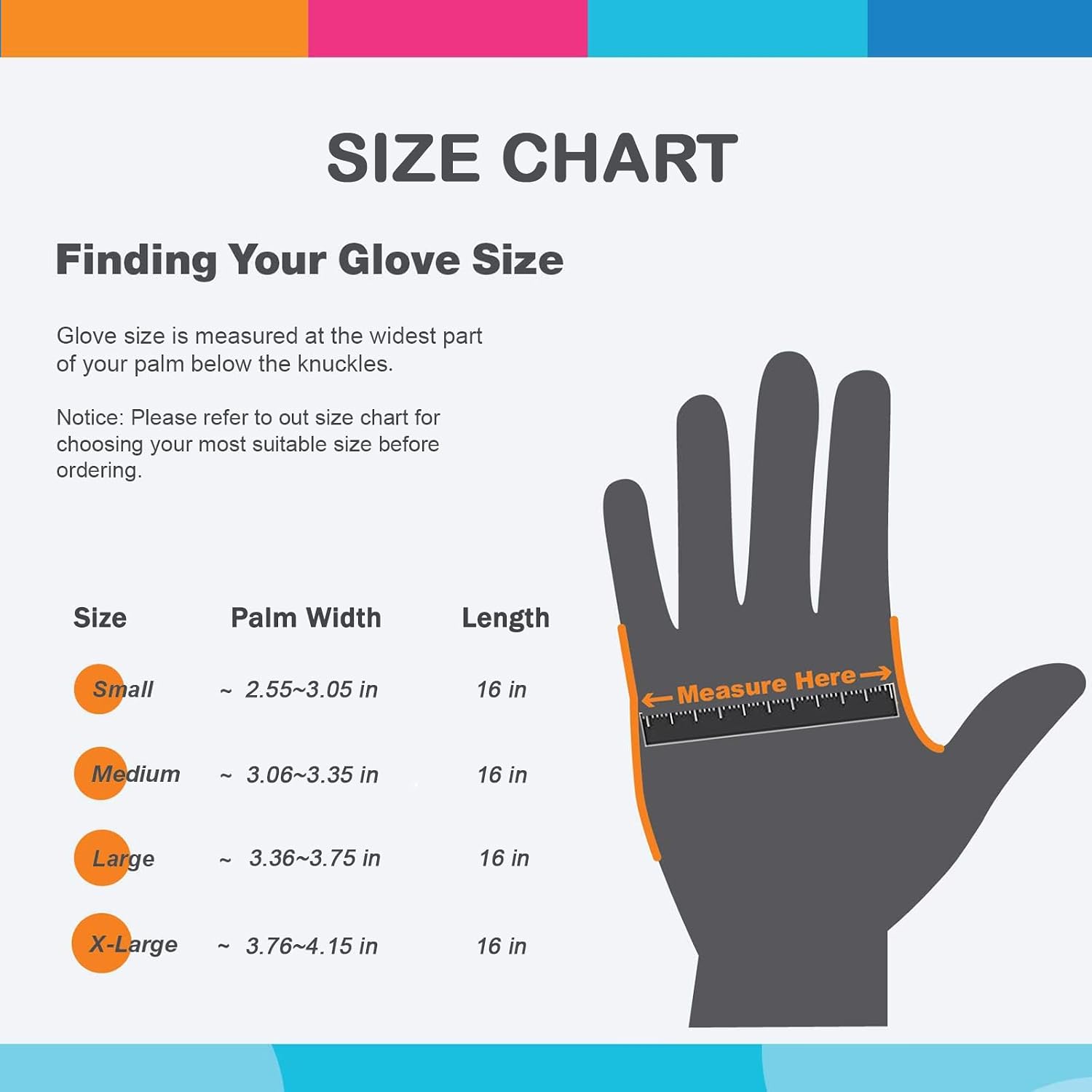 Thumbnail 6 de Bamllum 3 Pairs Rubber Cleaning Gloves (16"), PVC, Non-Latex, Anti-Slip, with Cotton Flocked Liner