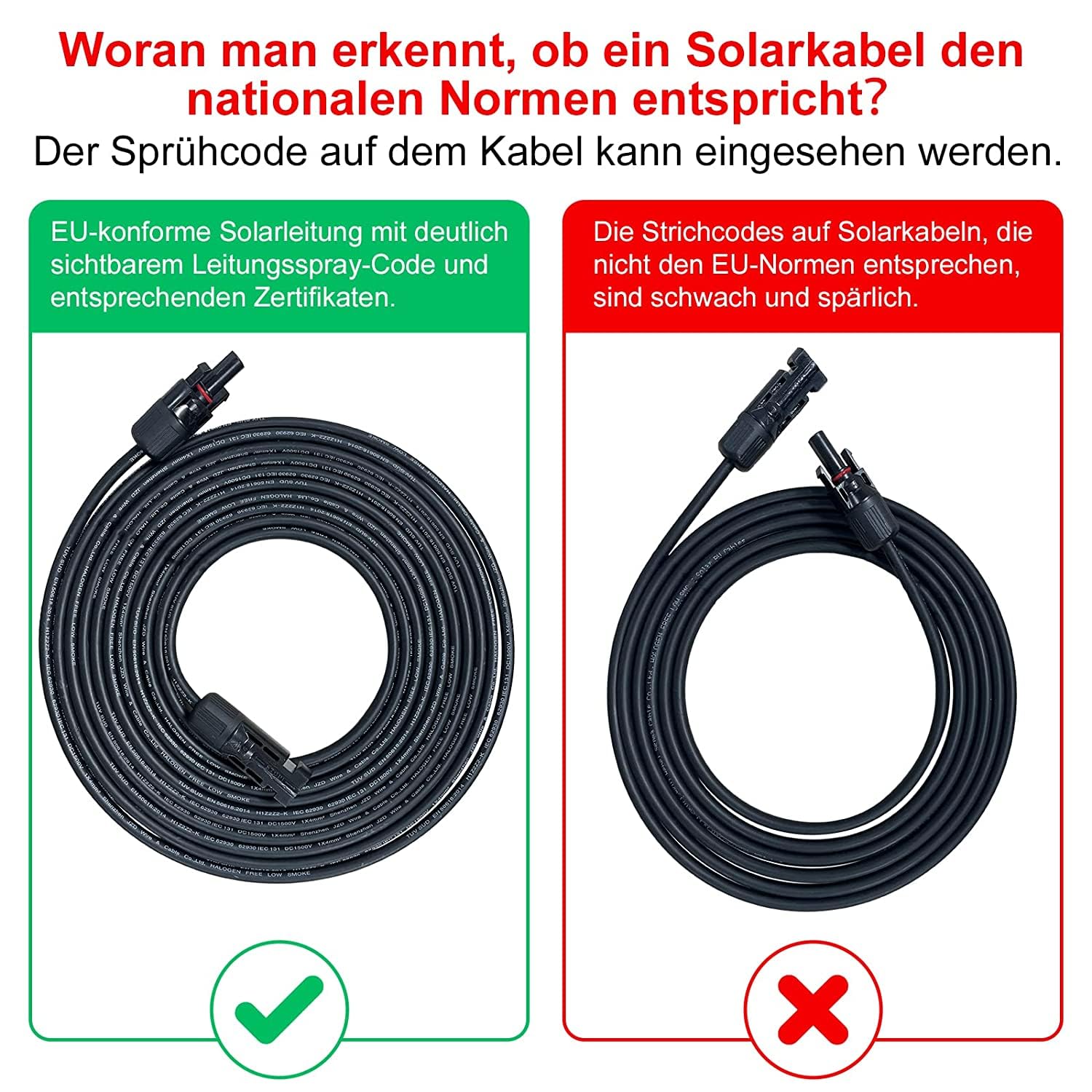 Thumbnail 2 de IJIAMY Solarkabel 4 mm² 3 m Verlängerung
