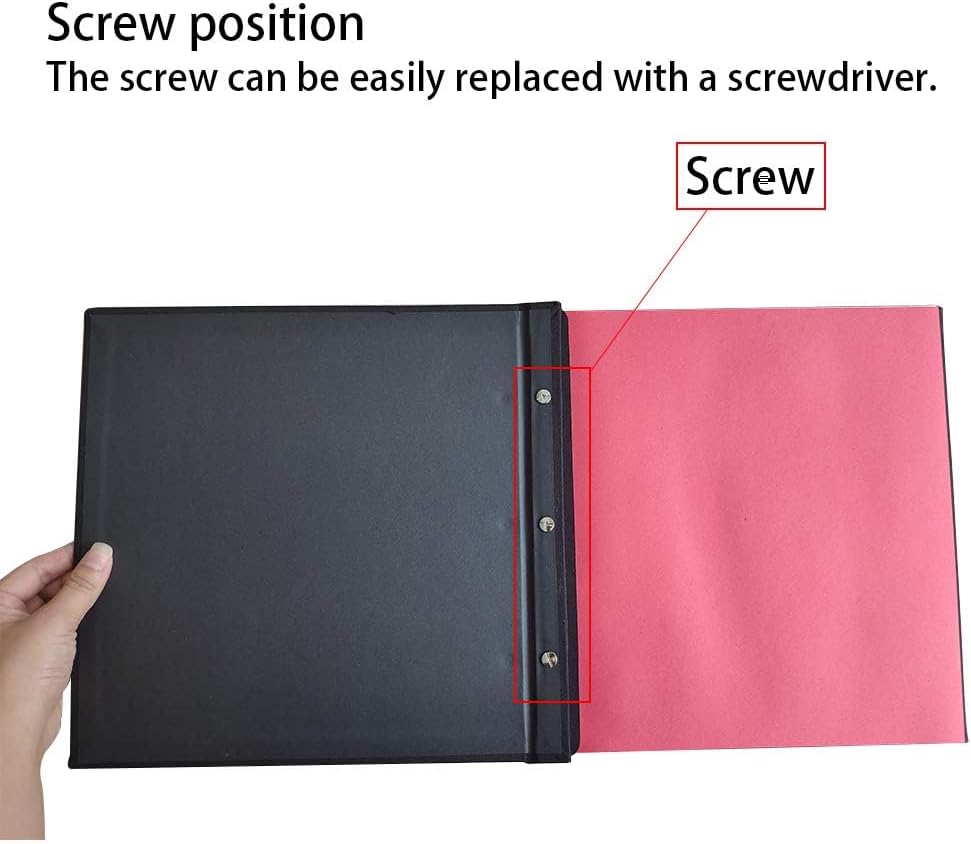 Detalle de Vienrose sticky blank refill pages for 4x6 and 8x10 photos (self-adhesive), 10 sheets/20 pages for Vienrose 40-page albums