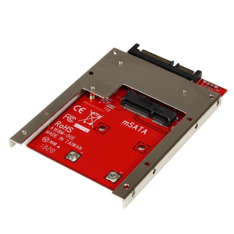 Detalle 2 de Adaptador mSATA SSD StarTech SAT32MSAT257: convierte un SSD mSATA en un disco SATA 2,5'' con rendimiento de 6 Gbps