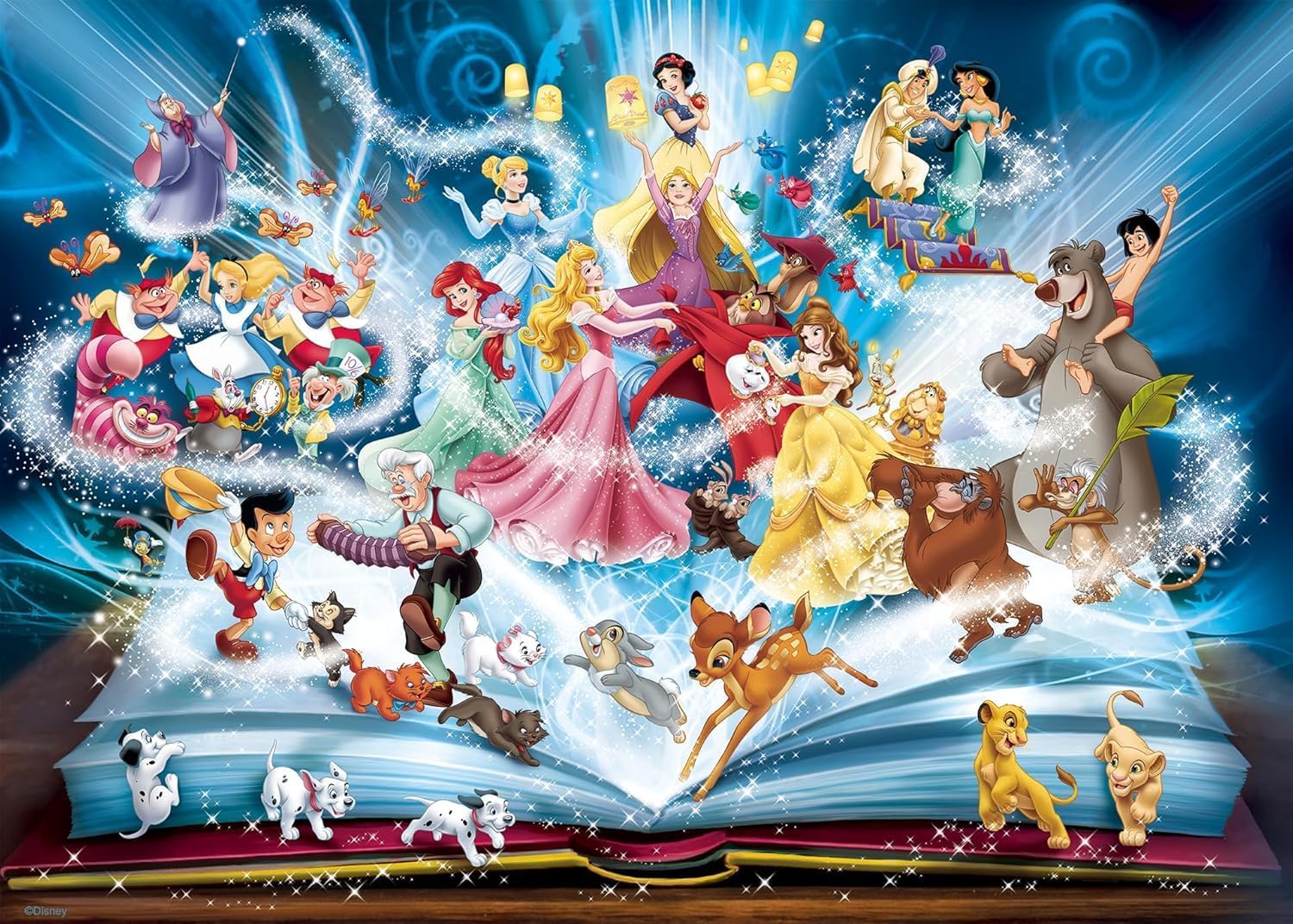 Detalle 2 de Ravensburger Puzzle 1500 pezzi Il magico libro delle fiabe