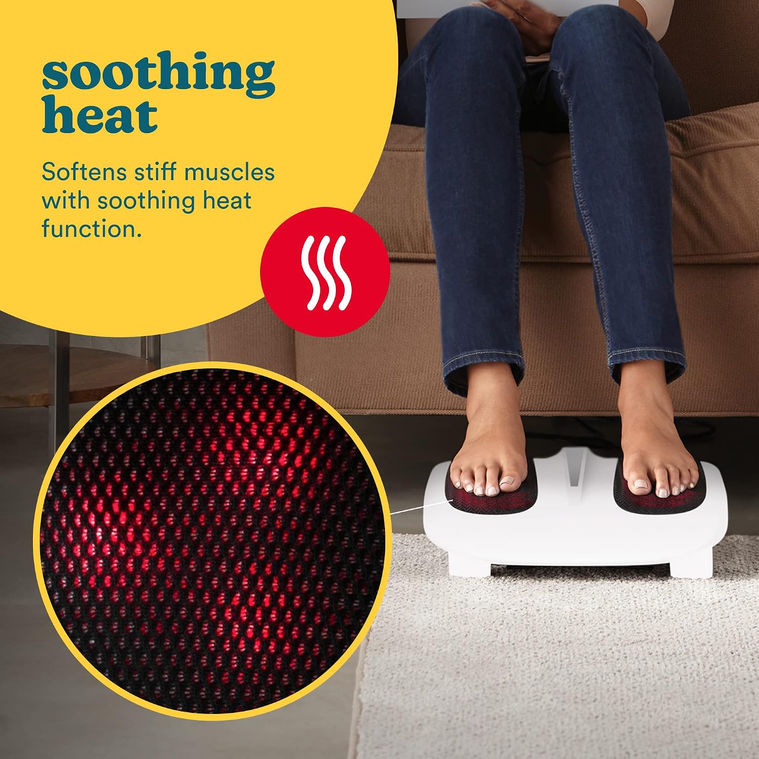 Detalle 2 de HoMedics Massaggiatore Piedi Elettrico 18 nodi