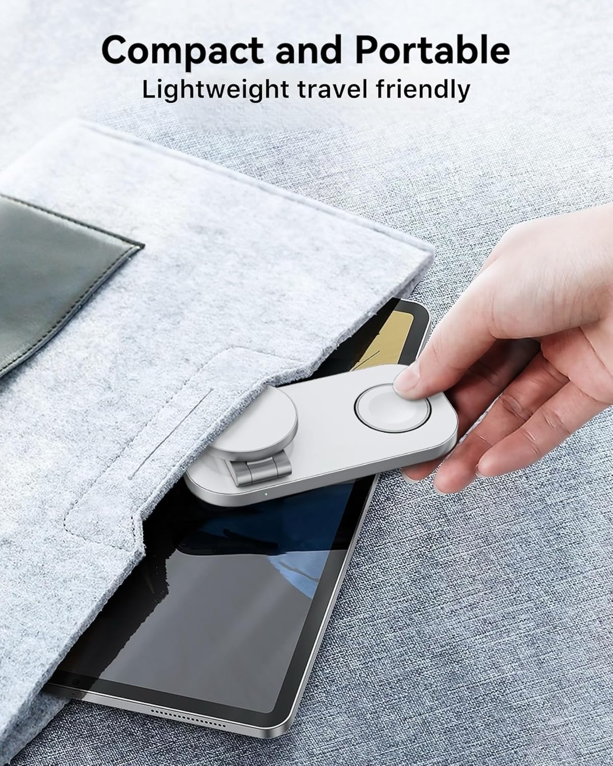 Thumbnail 3 de 3 in 1 Wireless Charging Station – Foldable for iPhone, Apple Watch and AirPods (White)
