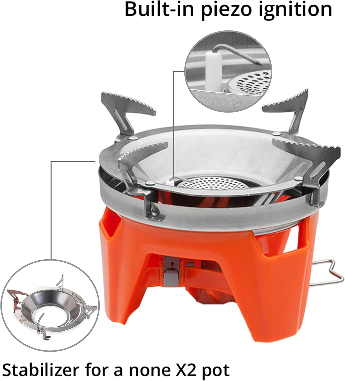 Detalle de Fire-maple FMS-X2 Personal Cooking System for Outdoor Activities