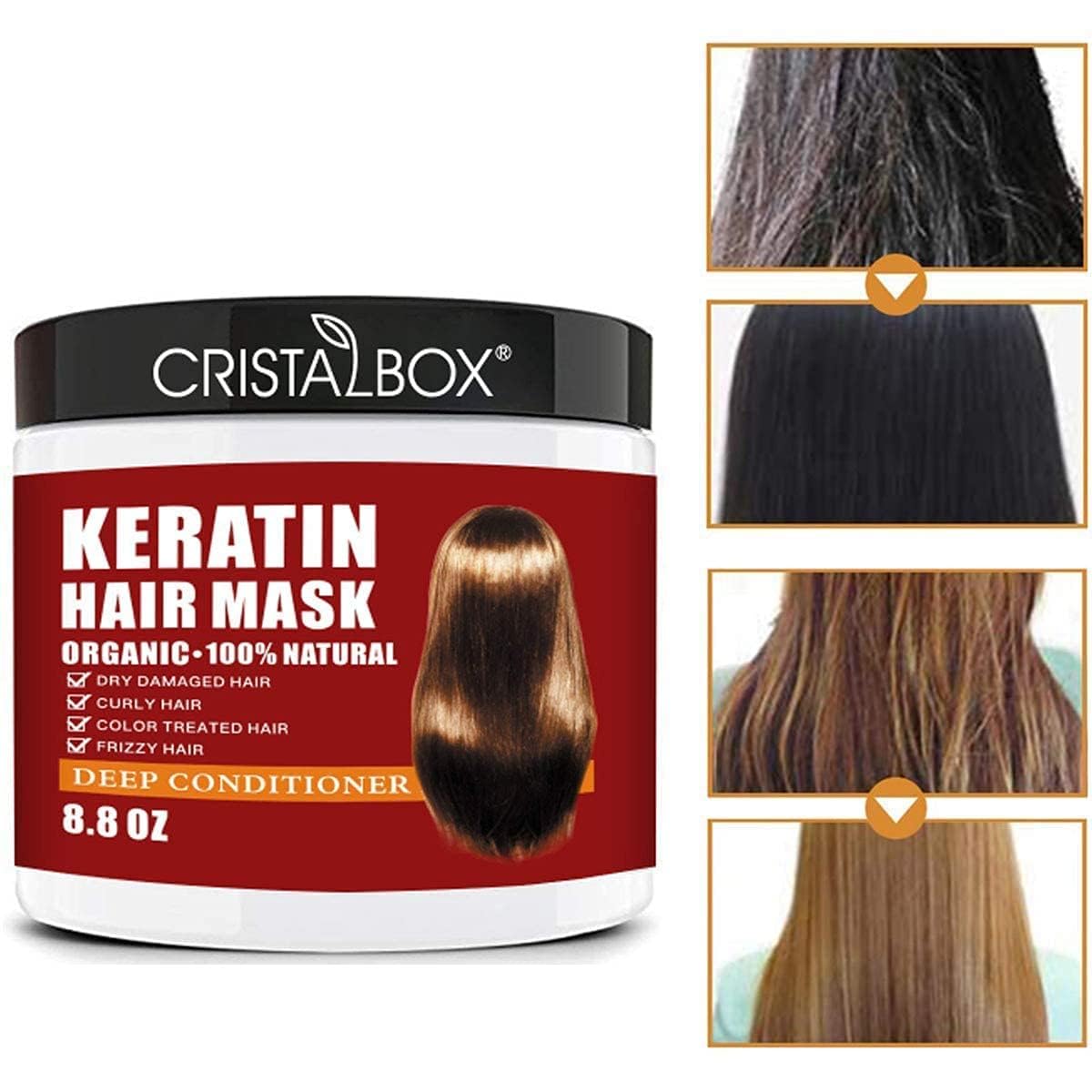 Detalle de Keratin Hair Mask 250g Deep Conditioning