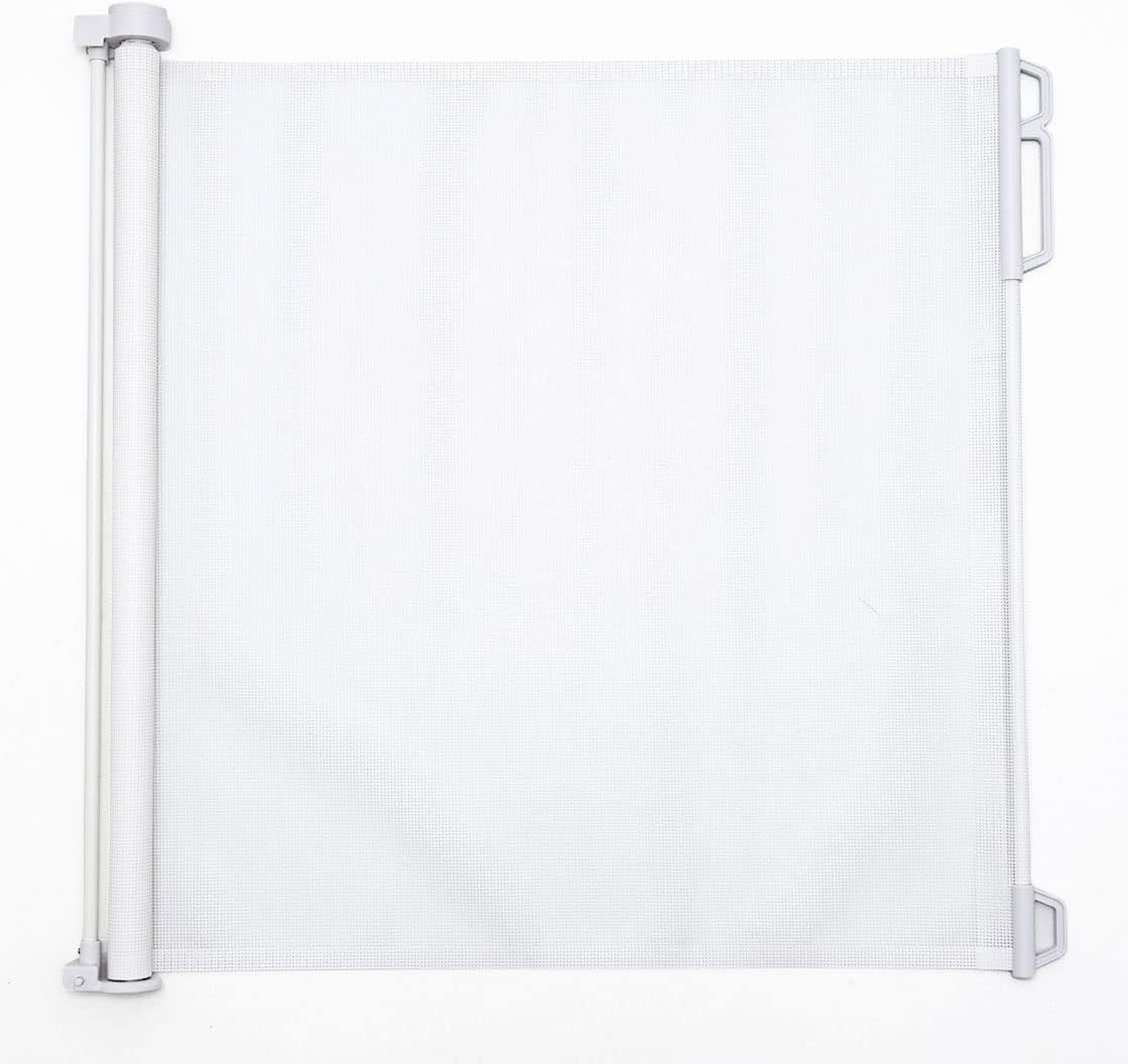 Callowesse Air Retractable Stair and Door Safety Gate: 0–140cm, One-Handed, Indoor White