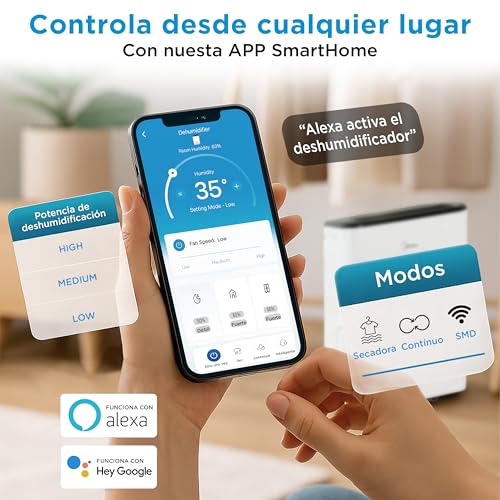 Thumbnail 4 de Midea Deshumidificador 20L Silencioso WiFi