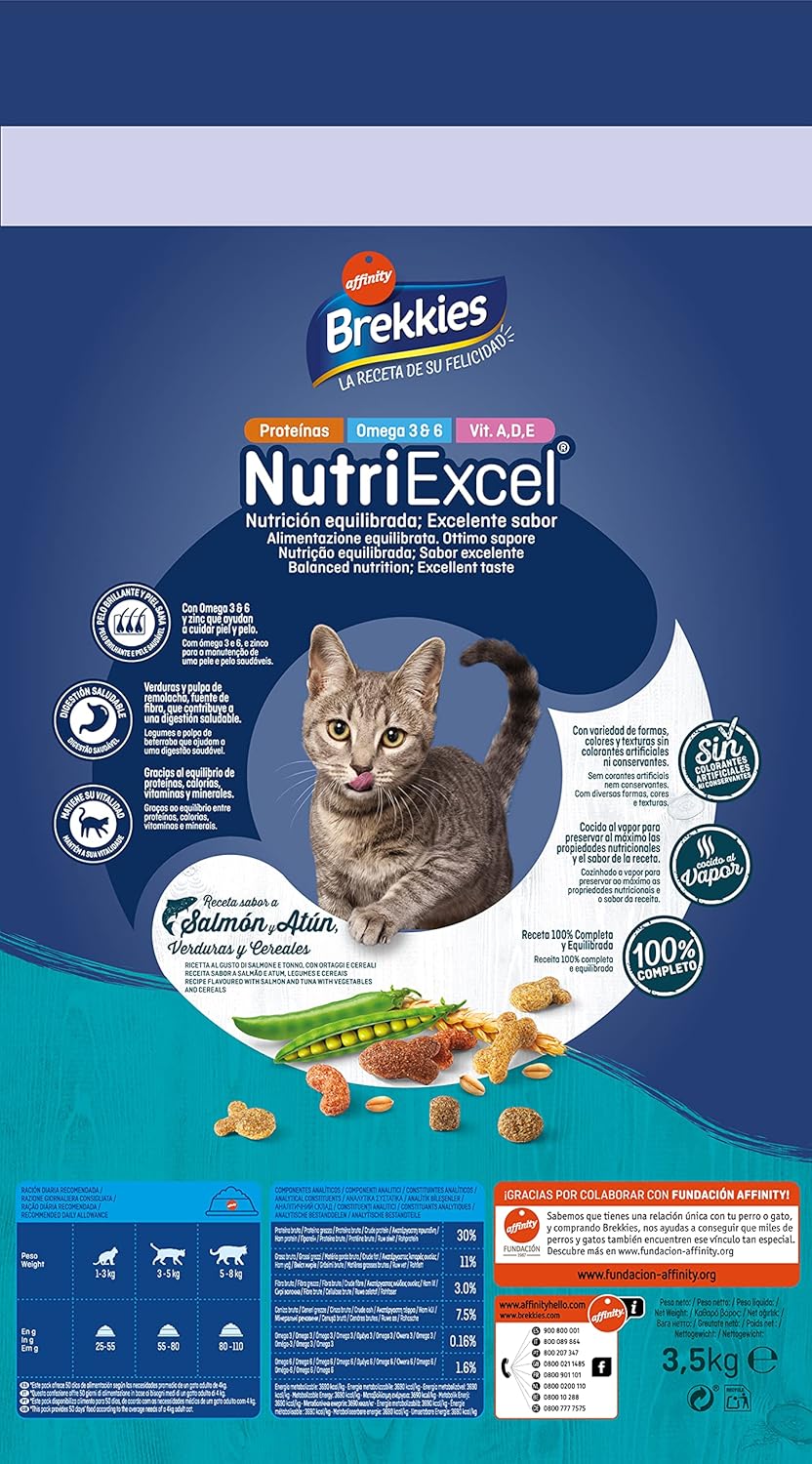 Detalle 2 de Brekkies Pienso Gatos 3,5kg 🐱