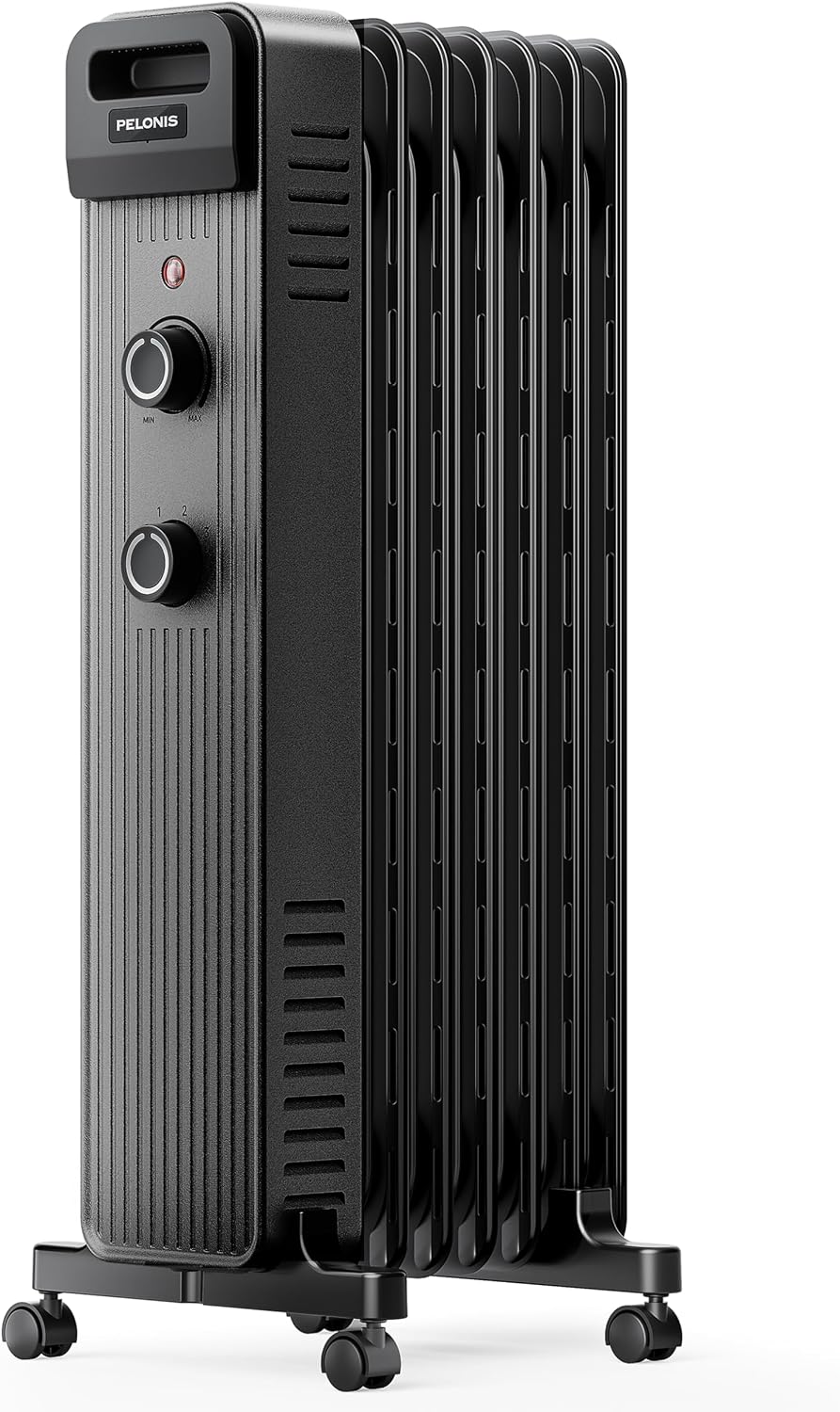 Detalle de PELONIS PSHO15M2AUB Oil-Filled Radiant Heater, 1,500W, 3 Heat Modes