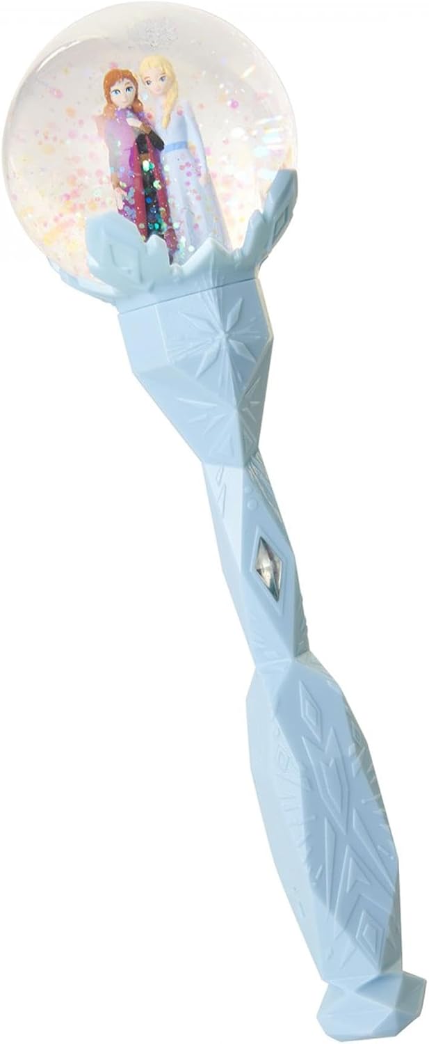 Detalle 2 de Scettro Magico Frozen 2 con musica e neve glitterata ðŸŽ