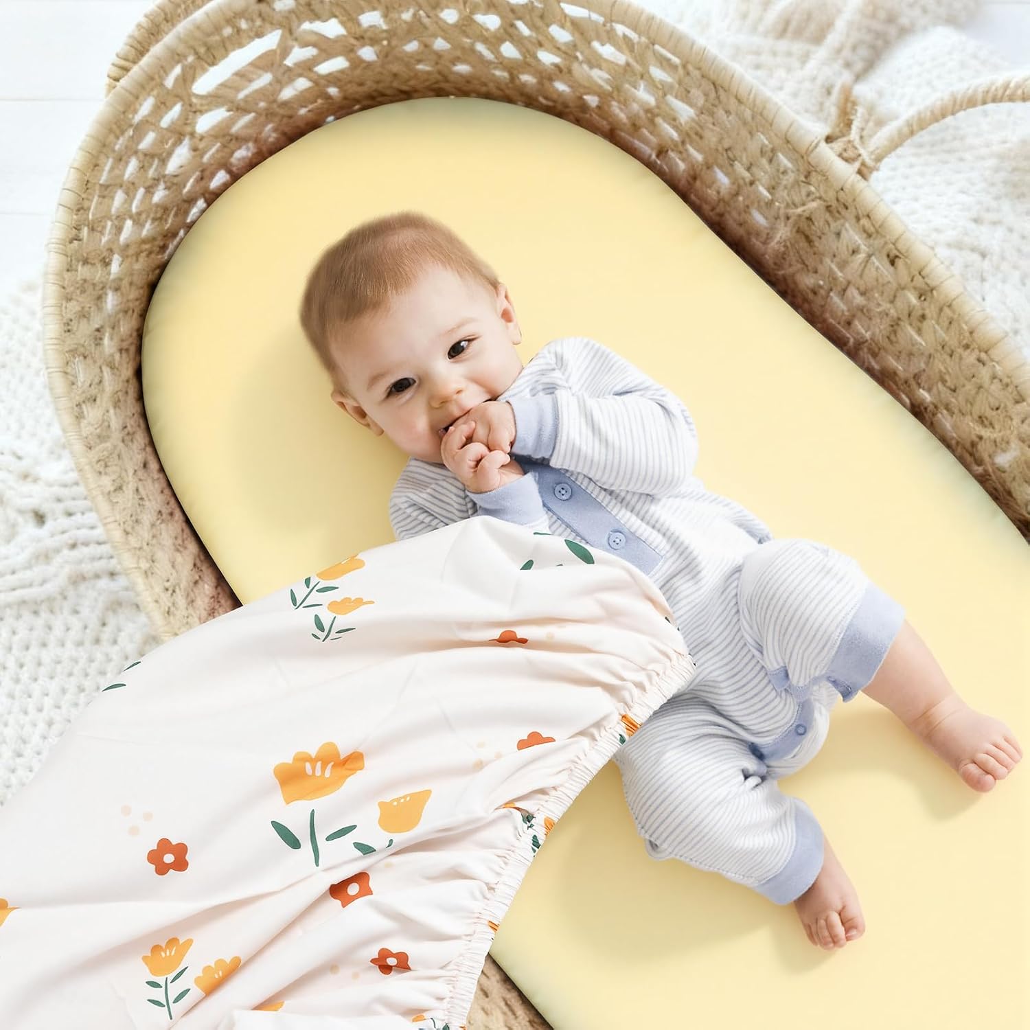 Detalle de Bassinet Sheets, 3-Pack