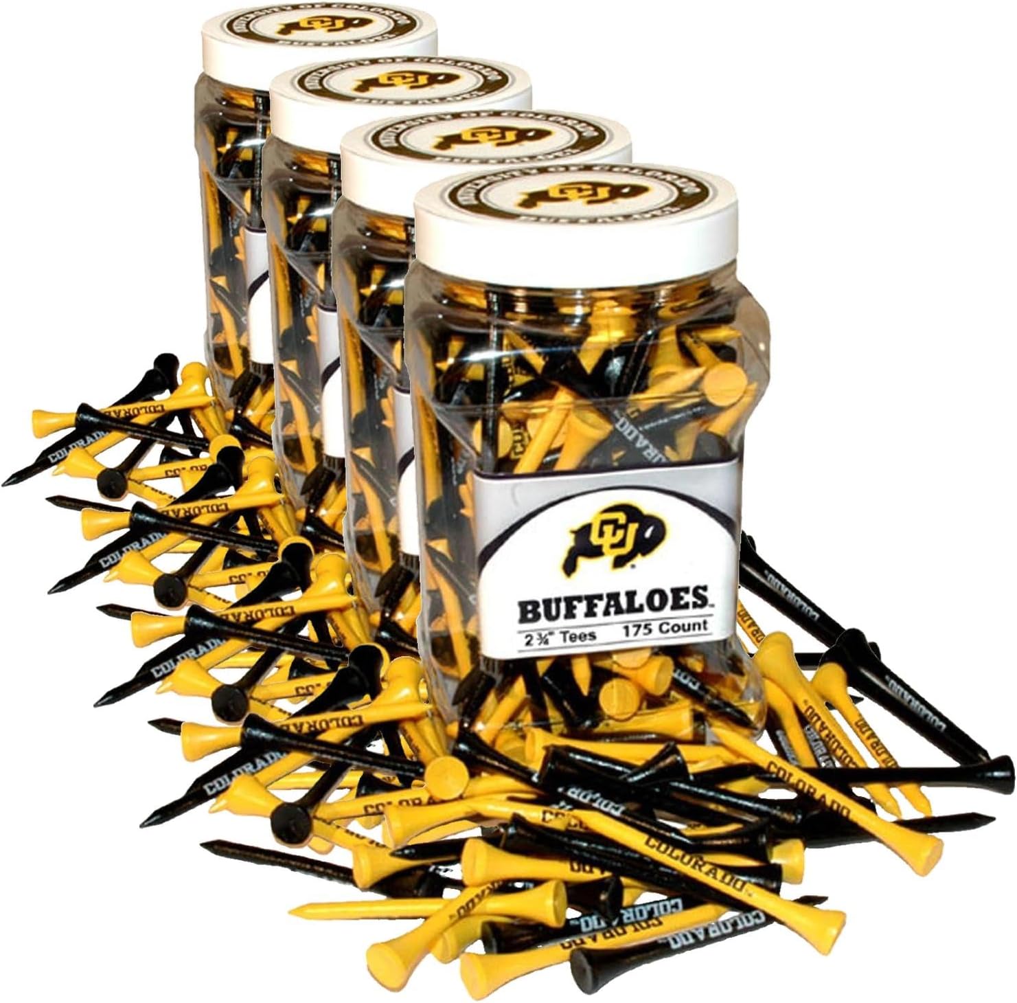 Detalle de Team Golf NCAA 175-Pack 2-3/4" Regulation Tees Jar (School Imprint)