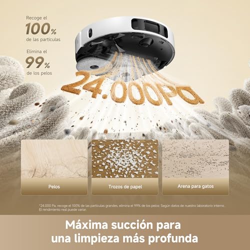 Detalle 1 de Dreame L40 Ultra A: robot aspirador friegasuelos con 24.000 Pa de succión y autolimpieza