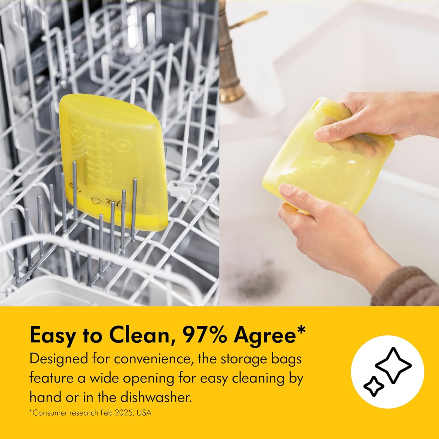 Thumbnail 6 de Medela Reusable 220 ml Breast Milk Storage Bags with Wide Opening and Double-Seal