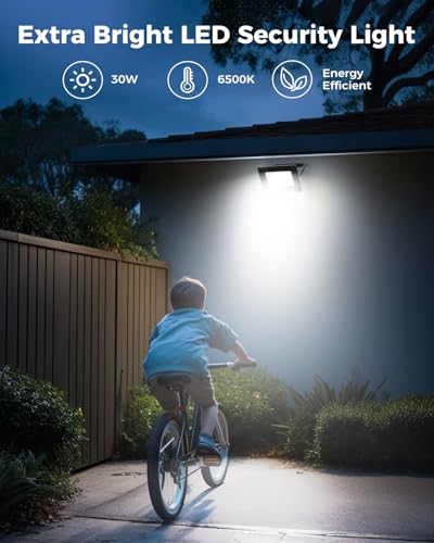 Detalle de vighep Security Lights Outdoor Motion Sensor — 30W LED PIR Floodlight with Remote, IP66, 230V