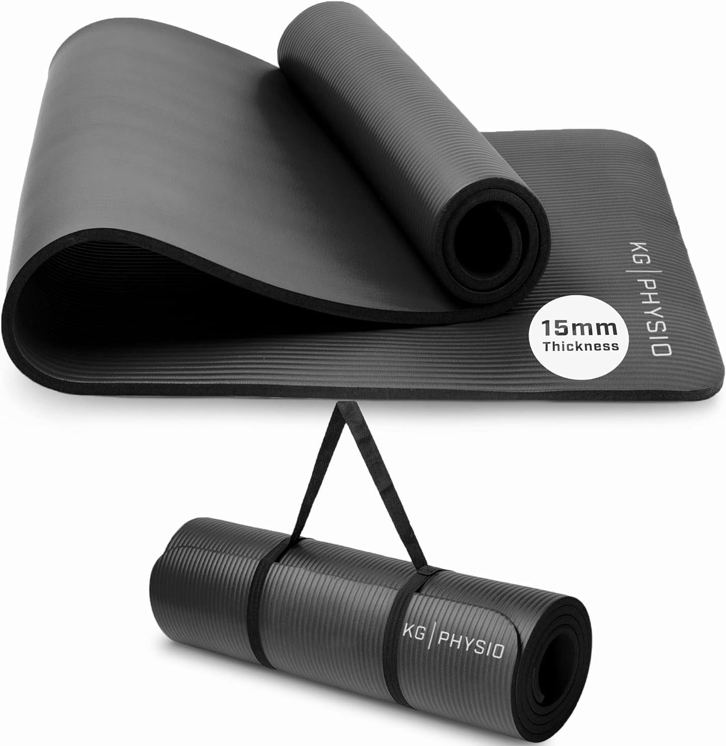KG Physio Yoga Mat 183cm high-density NBR