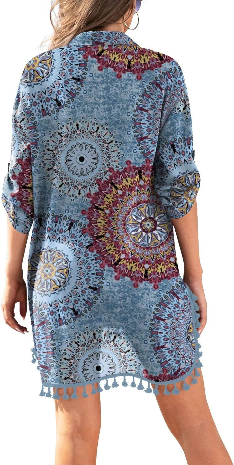 Detalle de Yincro Swimsuit Cover-Up Shirt, Polyester