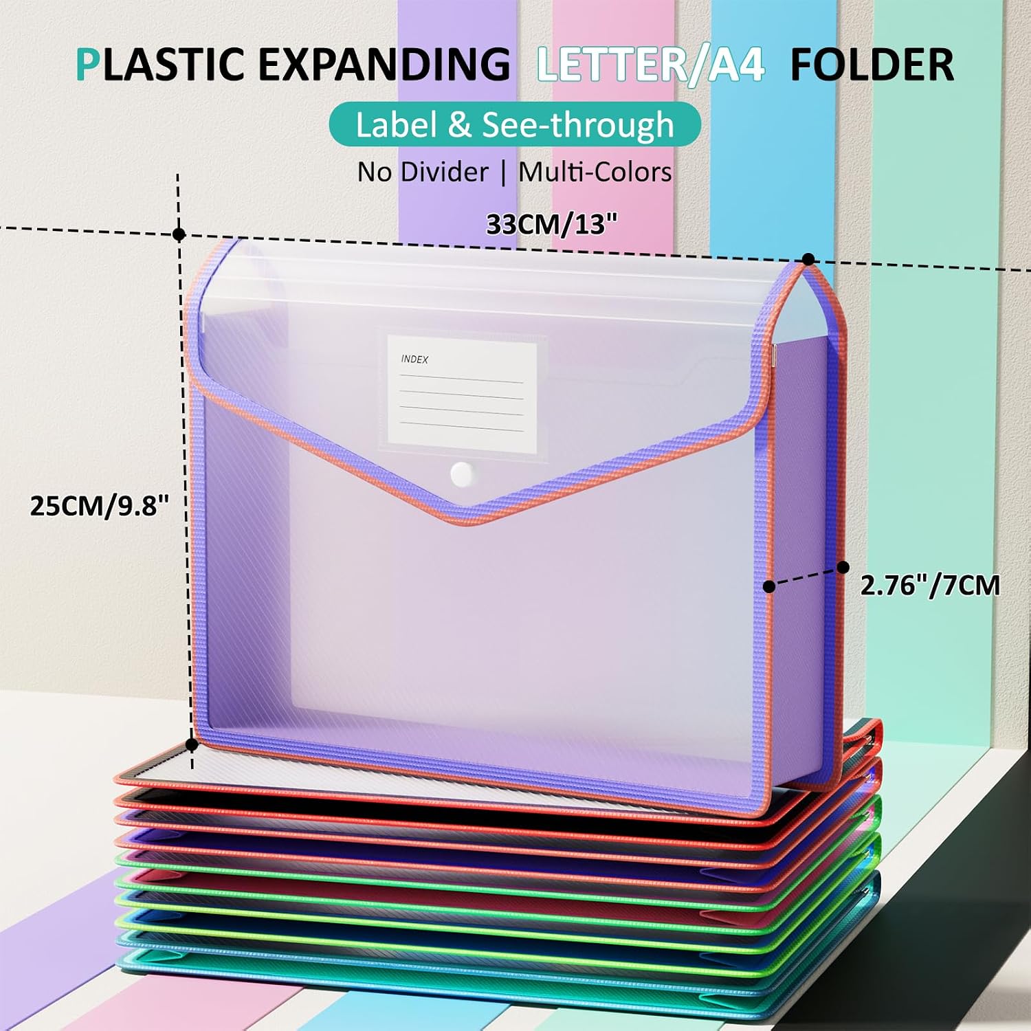 Detalle 2 de ThinkTex A4 Plastic File Folder 33cm