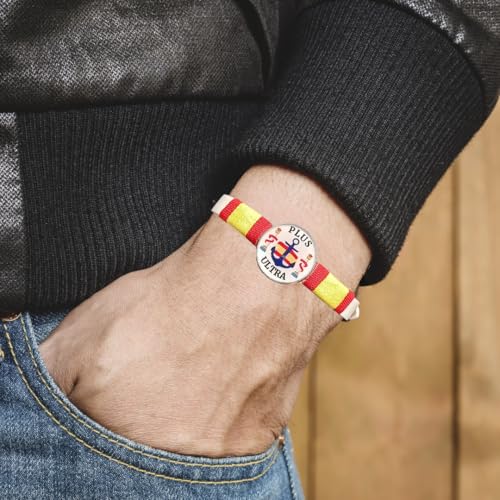 Thumbnail 5 de Feyma Pulsera de España "Plus Ultra", Estilo Náutico Correa Blanca Ajustable, Regalo Marinero
