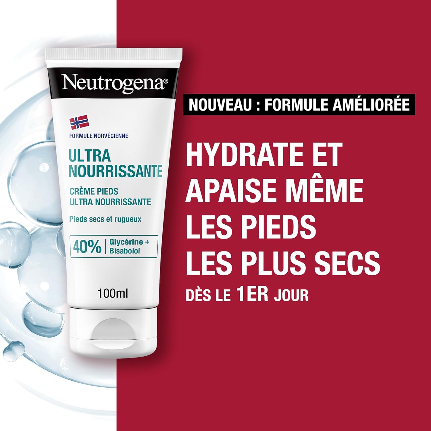 Detalle 2 de Neutrogena Crème Pieds Ultra Nourrissante Formule Norvégienne – Tube 100 ml