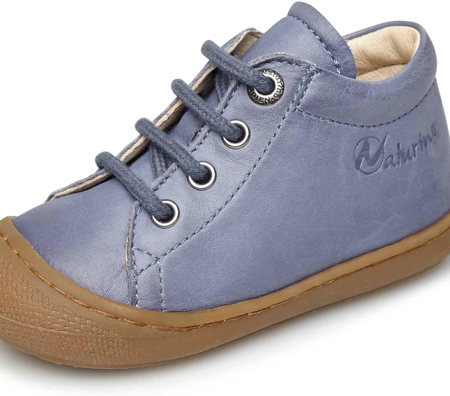 Thumbnail 4 de Naturino Unisex Kinder CocoonSneaker aus Leder – Schnürschuh mit Gummiaußensohle