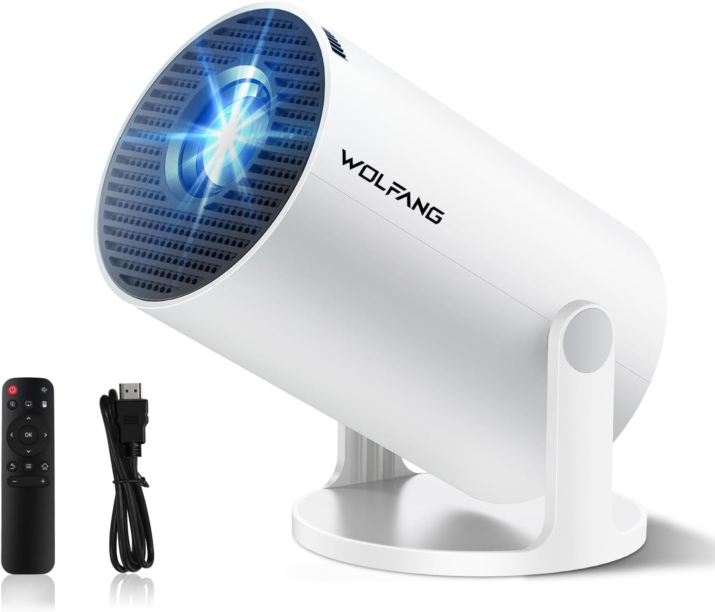 Detalle de WOLFANG Vidéoprojecteur Support 1080P – Compact et polyvalent pour la chambre