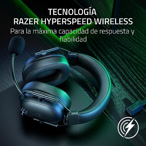Detalle de Razer BlackShark V2 HyperSpeed para PC: auriculares inalámbricos para esports, ligeros y con micrófono de calidad