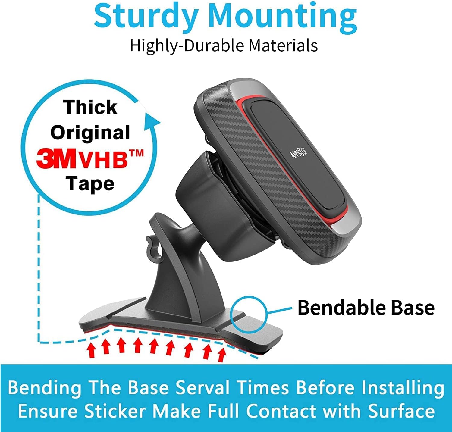 Thumbnail 4 de APPS2Car Magnetic Phone Mount 360°