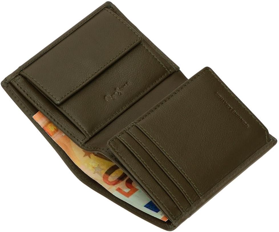 Detalle 2 de Pepe Jeans Staple Portefeuille Vertical avec Porte-Monnaie – Vert, cuir, 8,5 x 11,5 cm
