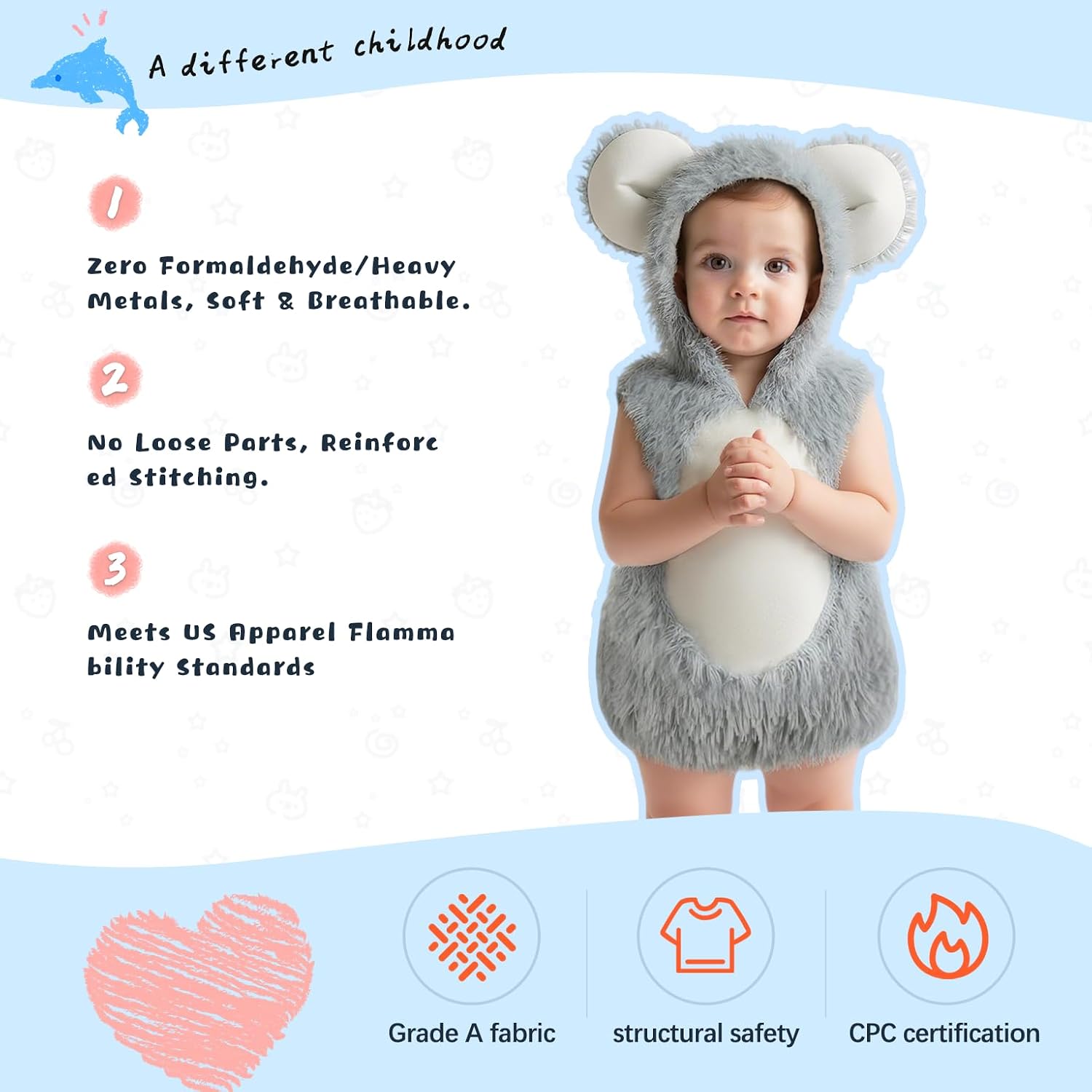 Detalle de HOMELEX Baby Animal Costume Halloween Romper, 3-36M
