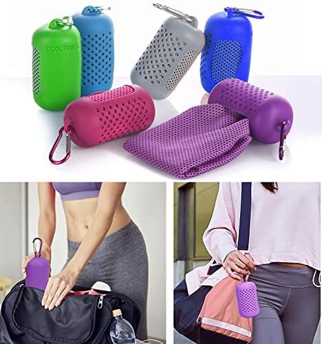 Thumbnail 1 de Ciskotu KühlTuch Set – Mikrofaser Kühlhandtuch für Fitness und Sport (Blau+Rosa+Grün, 90 x 30 cm)