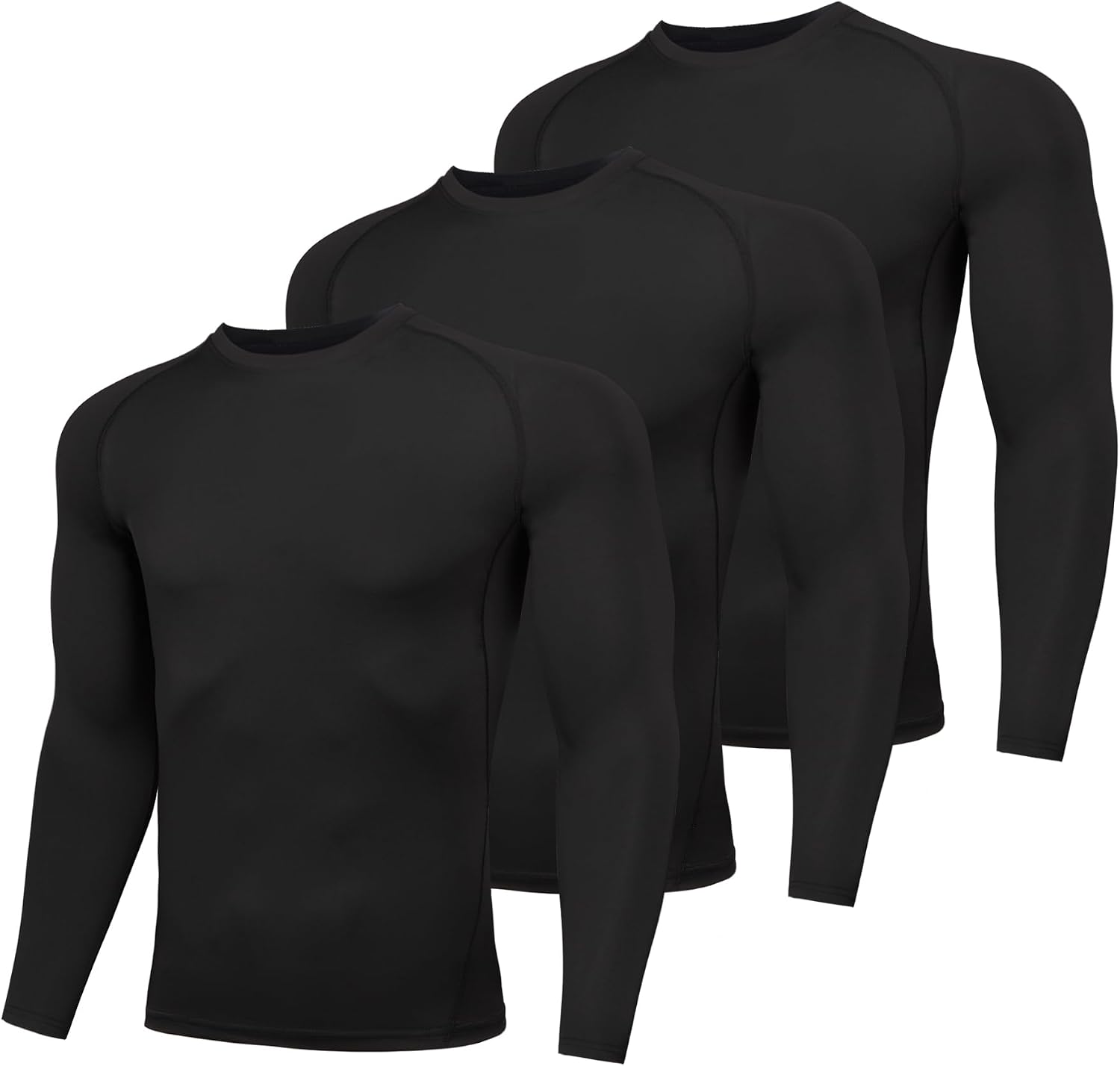 Detalle de AMZSPORT Maglia Compressione Uomo 3 pezzi