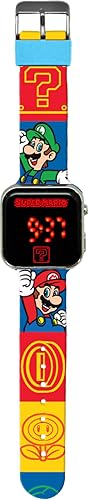 Detalle de Reloj digital LED con calendario Super Mario GSM4236 de Kids Licensing